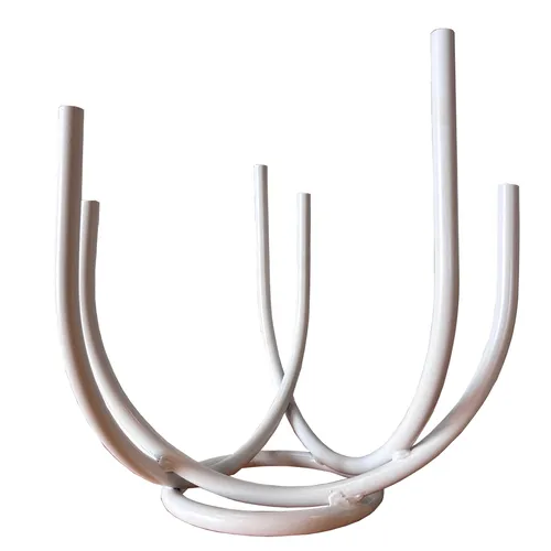 White U Bend Bud Vase