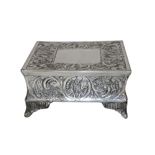 Silver Ornate Cake Stands - Medium