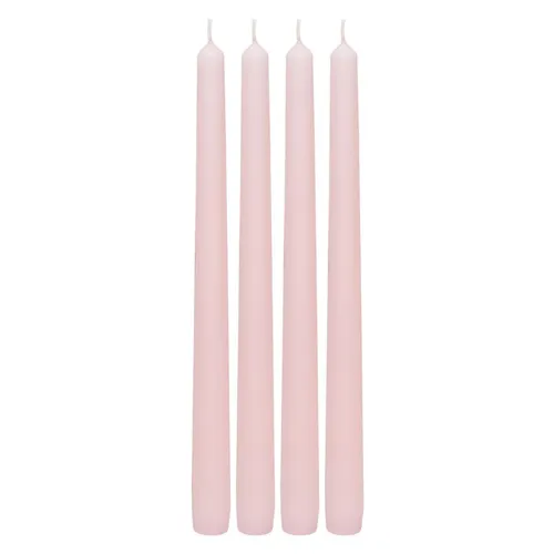Smooth Tapered Blush Pink Dinner Candle
