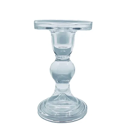 Glass Pillar Candle Holder