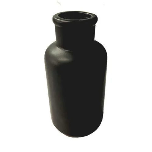 Matt Black Bottle Vases - Tall