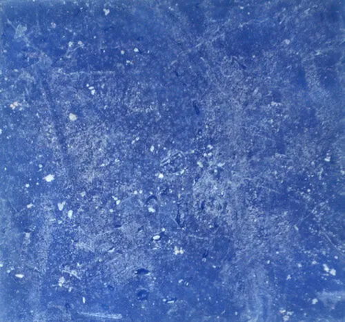 Frosted Royal Blue Dinner Candles