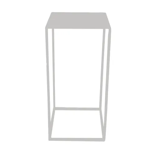 White Metal Plinth - Medium