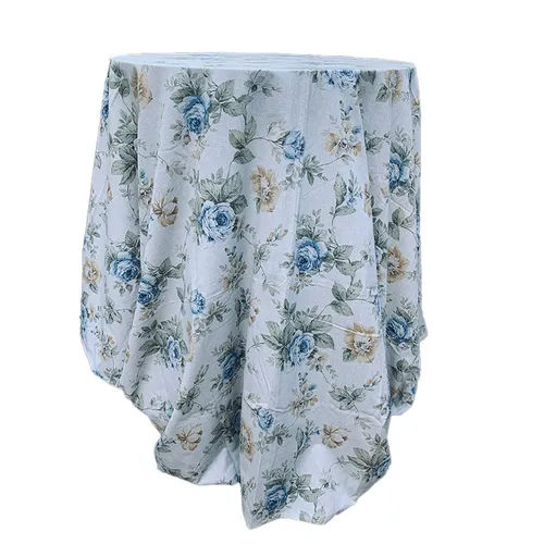 Stone & Yellow Floral Tablecloth