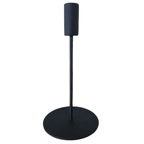 Black Contemporary Candlestick - Tall