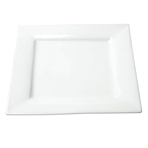 White Square Dinner Plates 