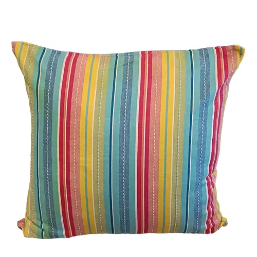 Multicoloured Striped Cushion Cover