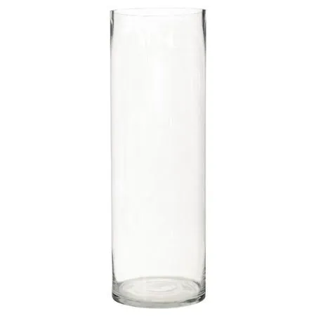 60x20cm Clear Glass Cylinder Vase