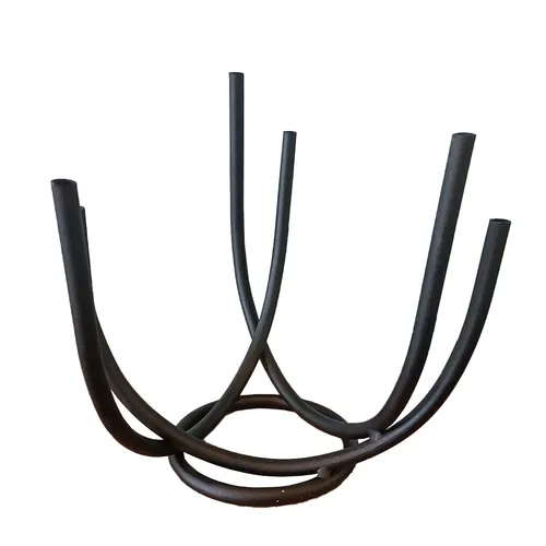 Black U Bend Bud Vase