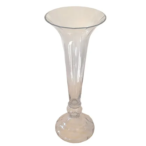 Clear Glass Victorian Vase