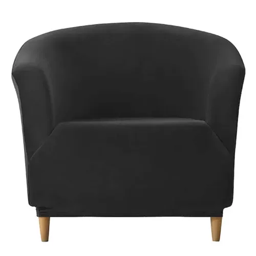 Black Suede Tub Chair