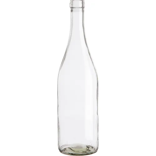 Clear Glass Wine Bottle