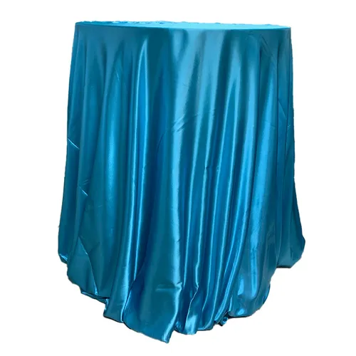 Baby Blue/Turq Taffeta Tablecloth