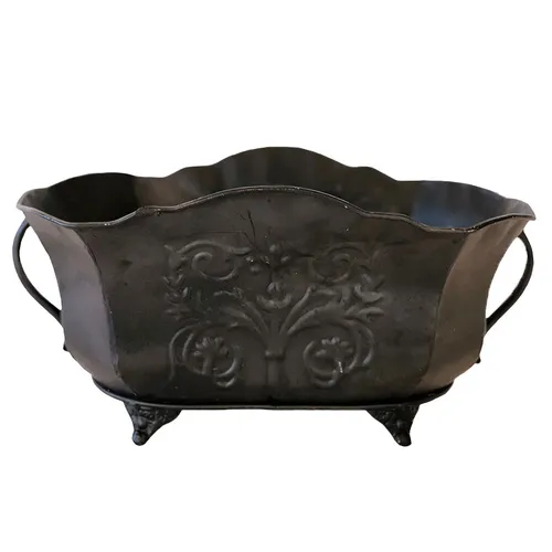 Black Pewter Planter Vase