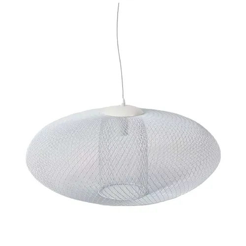 White Wire Mesh Pendant