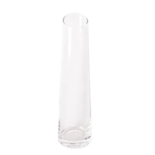 Clear Glass Tapered Bud Vase