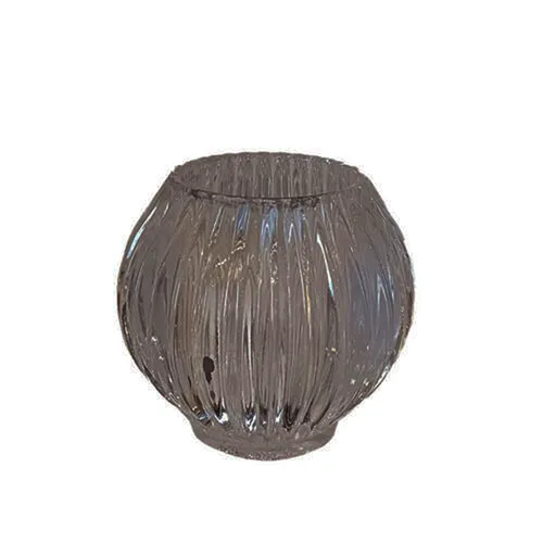 Black Ribbed Votive