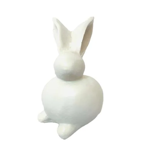 White Small Ceramic Bunny