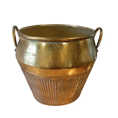 Gold Bali Handled Pot