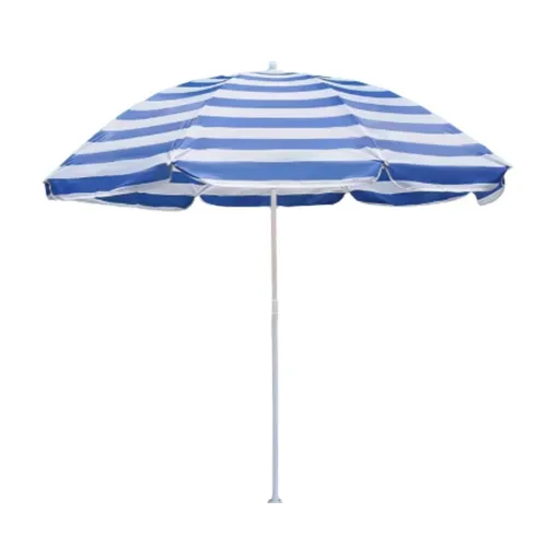 Blue & White Stripe Beach Umbrella