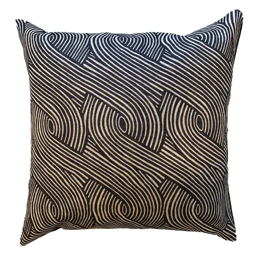 Black & Cream West African Cushion Cover
