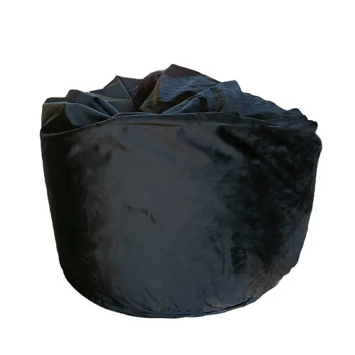 Large Black Velvet Bean Bags