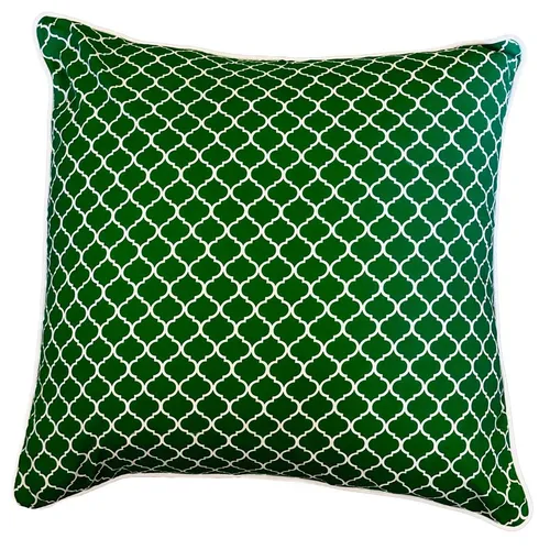 Green Hex Cushion Covers