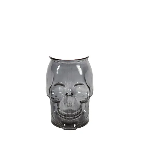 Black Small Skull Vase 