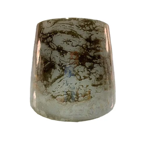 Gold & White Marble vase