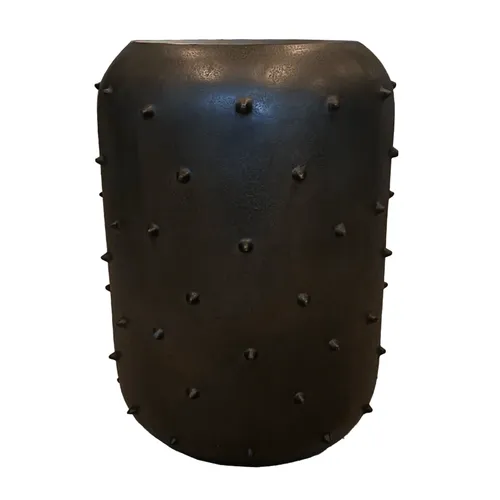 Black Spiked Ceramic Side Table