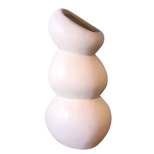 White Pebble Vase