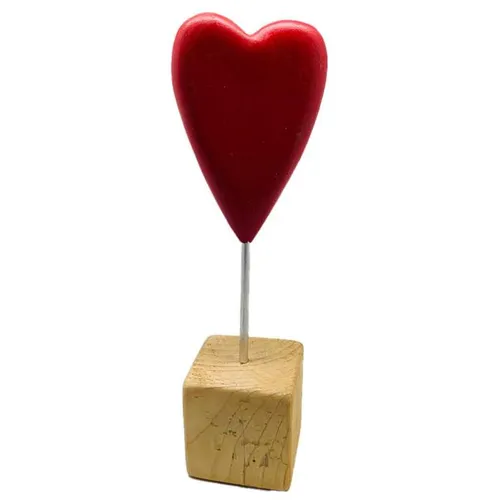 Red Wooden Heart