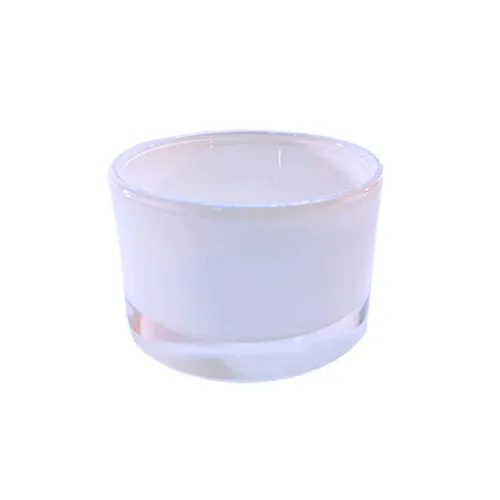 White Glass Tealight Holder