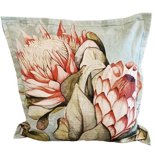 Sage Green Protea Cushion Cover