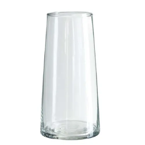 Clear Glass Tapered Cylinder Vase