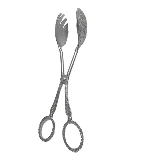 Silver Decorative Scissor Tongs