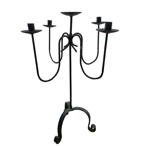 Black Wrought Iron Candelabra