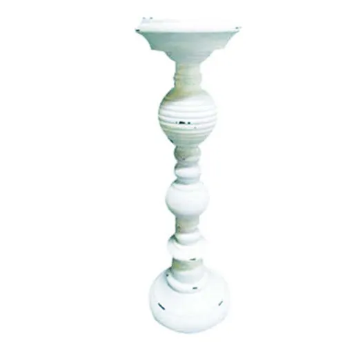 White Wooden French Bauble Candleholder