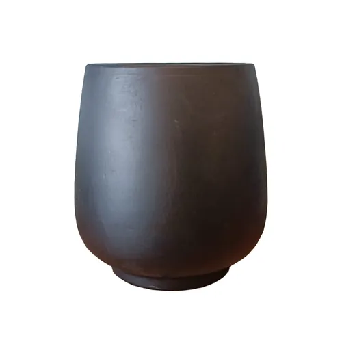 Black Egg Shaped Vase