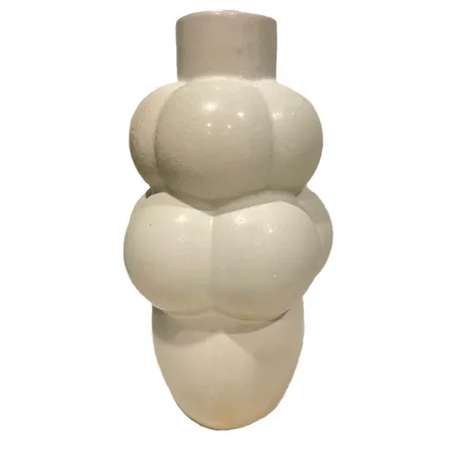 Ivory Ceramic Bubble Vase
