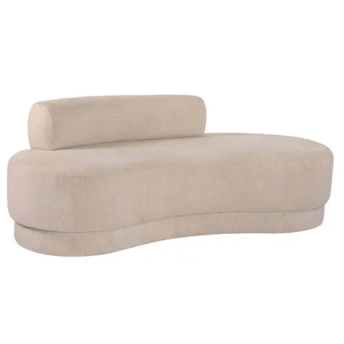 Cream Oval 3 Seater Couch