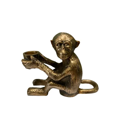 Copper Monkey Candleholder