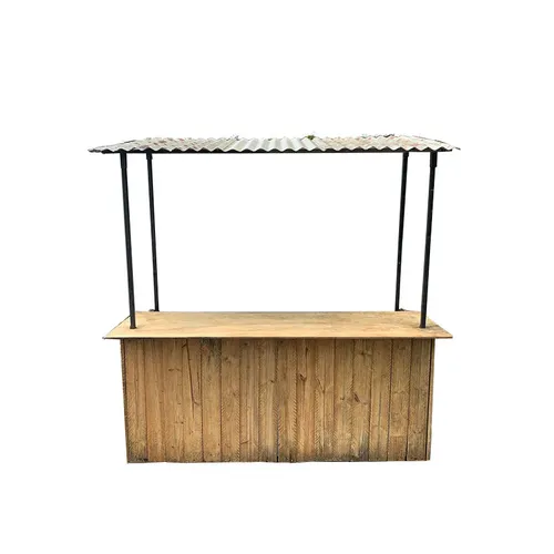 Pallet Bar with Galvanised Roof