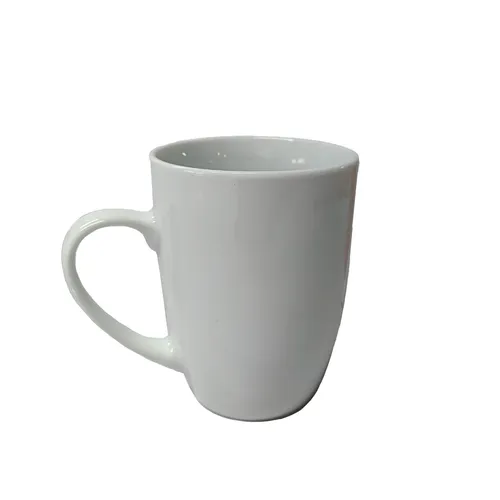 White Rounded Coffee Mug