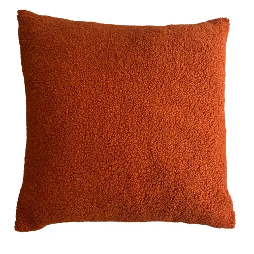 Terracotta Sheep Skin Cushion Cover