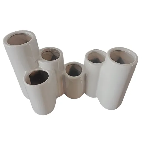 Grey Multi Level Pipe Vase