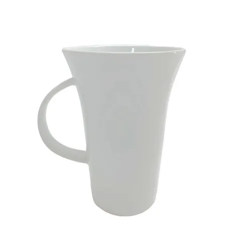 White Coffee Mugs - Tall