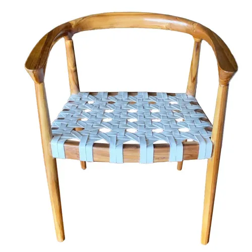 Leather & Wood Chair