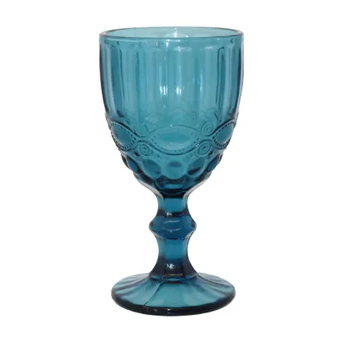 Easton Blue Wine Glass