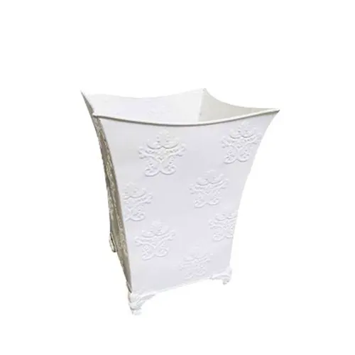 White Decorative Zinc Planter